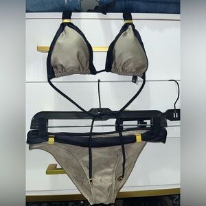 Sexy and comfortable bronze/gold/black set